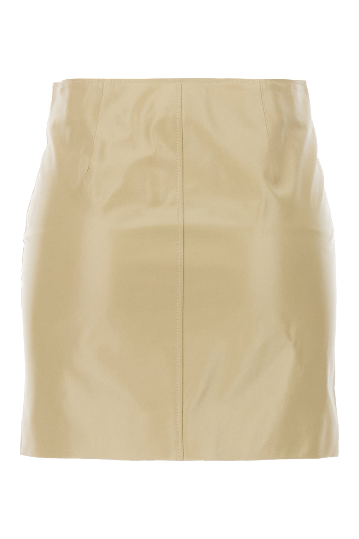 Isabel Marant Minigonna in nappa cappuccino, view 2