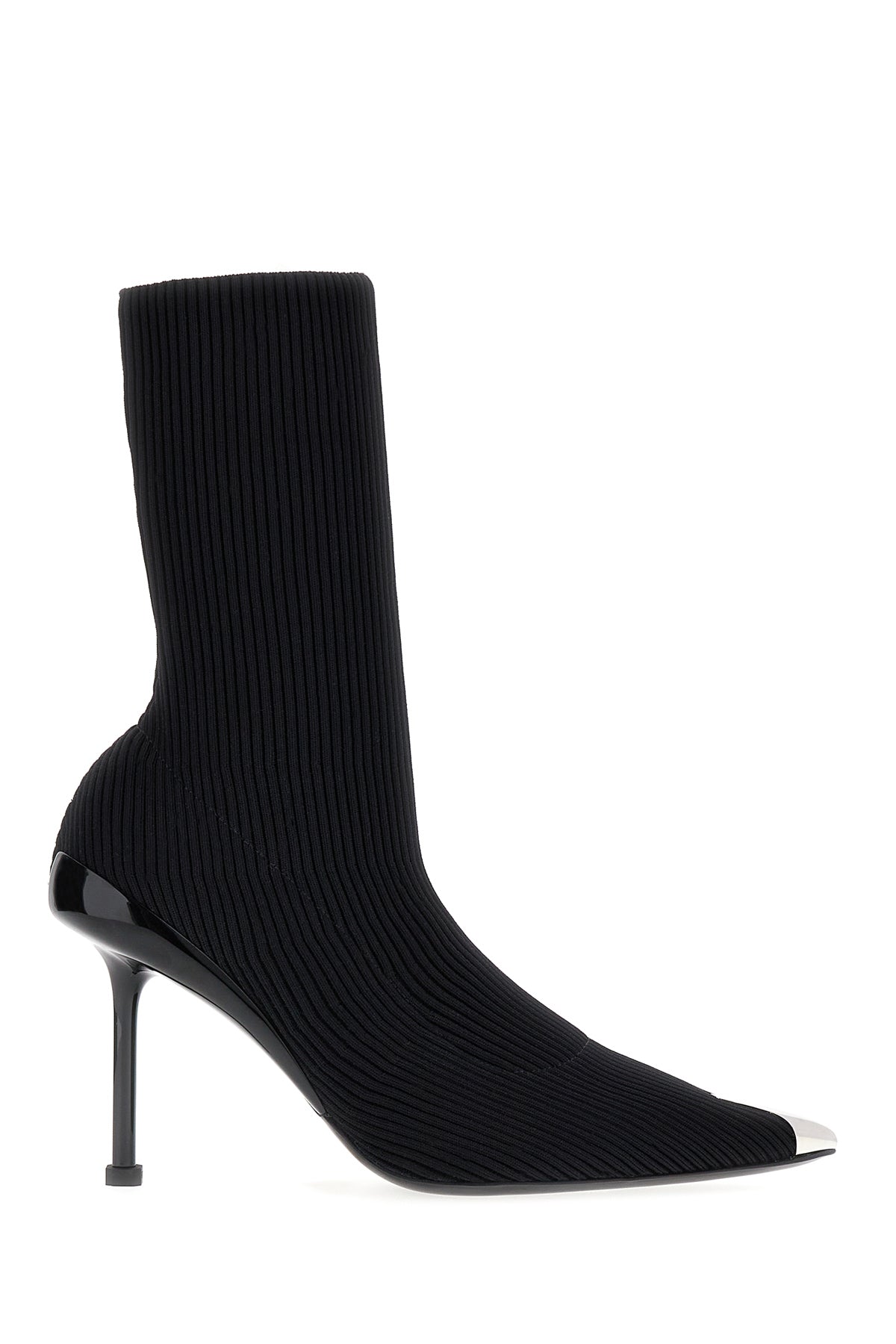Alexander McQueen Stivaletti Slash in nylon stretch nero