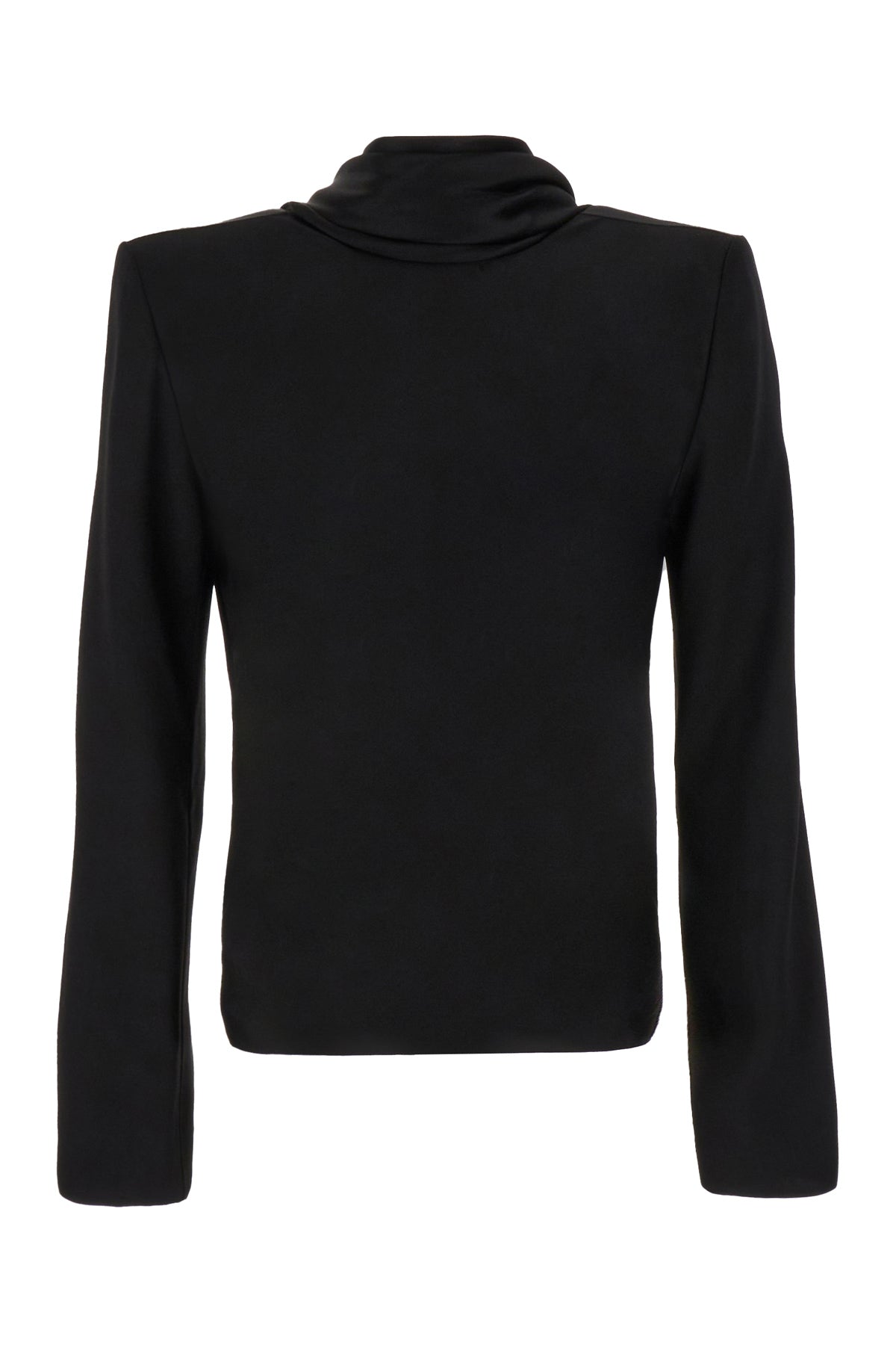 Saint Laurent Blusa in seta nera