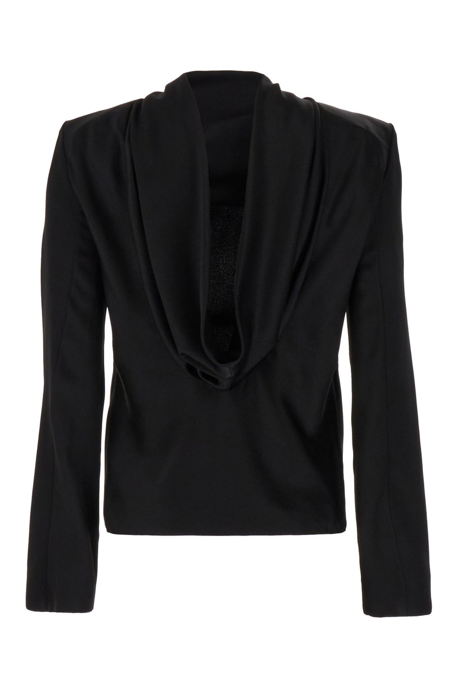 Saint Laurent Blusa in seta nera, view 2