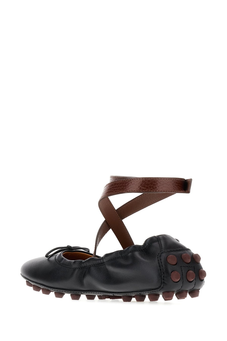 Tod's Ballerine Bubble in pelle nera, view 3
