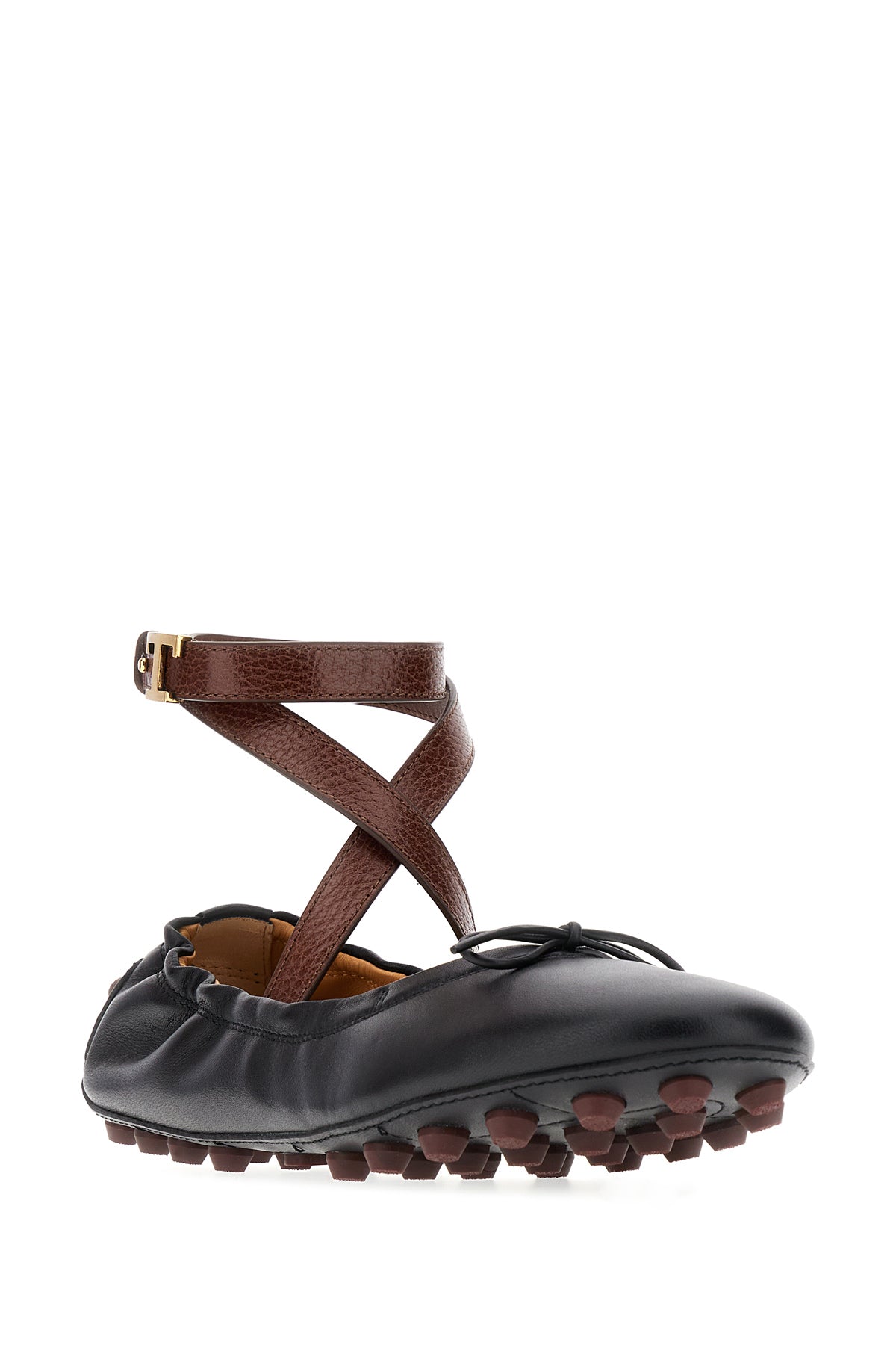 Tod's Ballerine Bubble in pelle nera, view 2