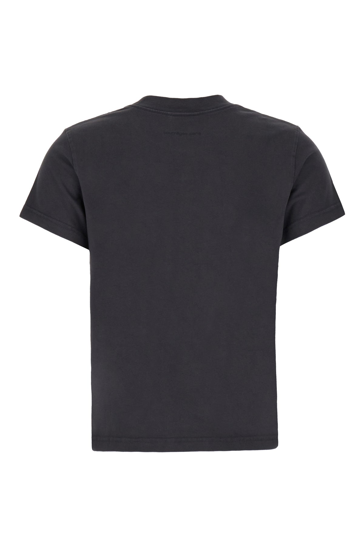 COURREGES T-shirt in cotone ardesia, view 2