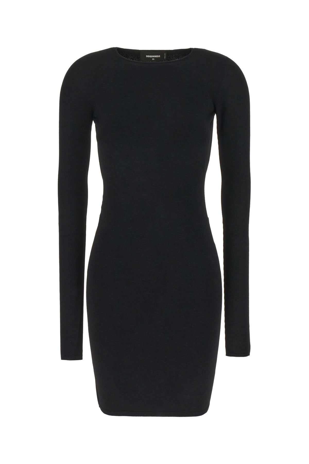 Dsquared2 Mini abito in misto viscosa nera