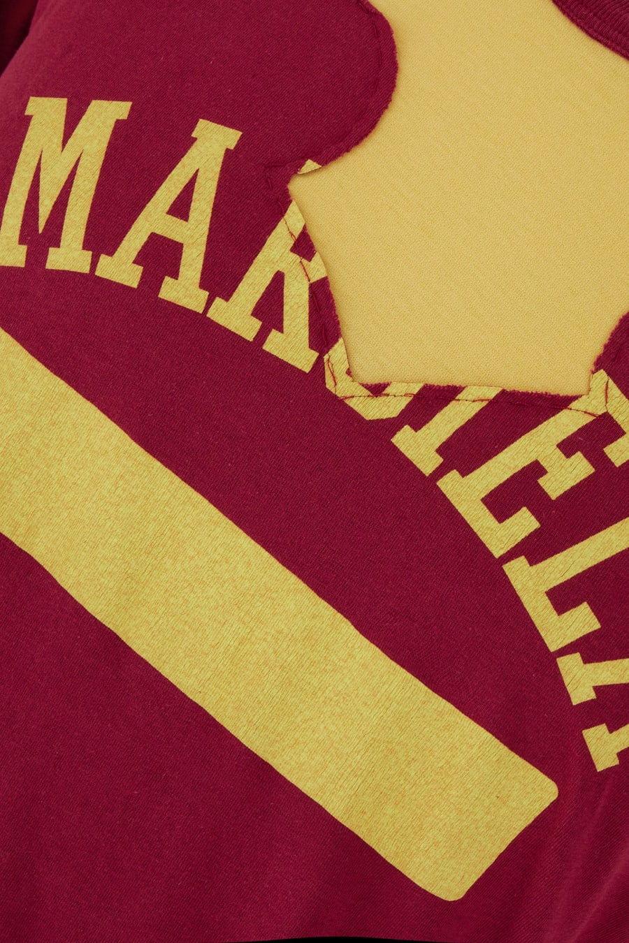 Maison Margiela T-shirt in cotone bicolor, view 3