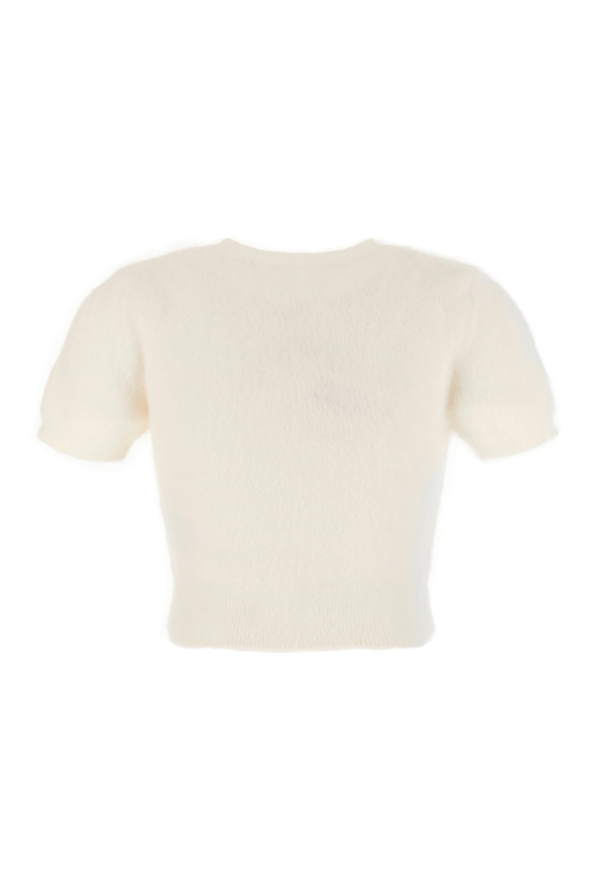 Maison Margiela Maglione in misto angora bianco, view 2