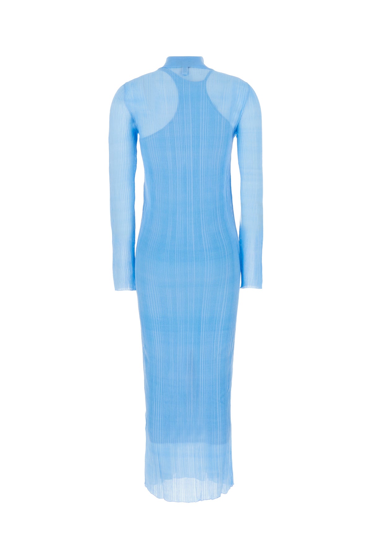 Fendi Abito in misto seta azzurro, view 2
