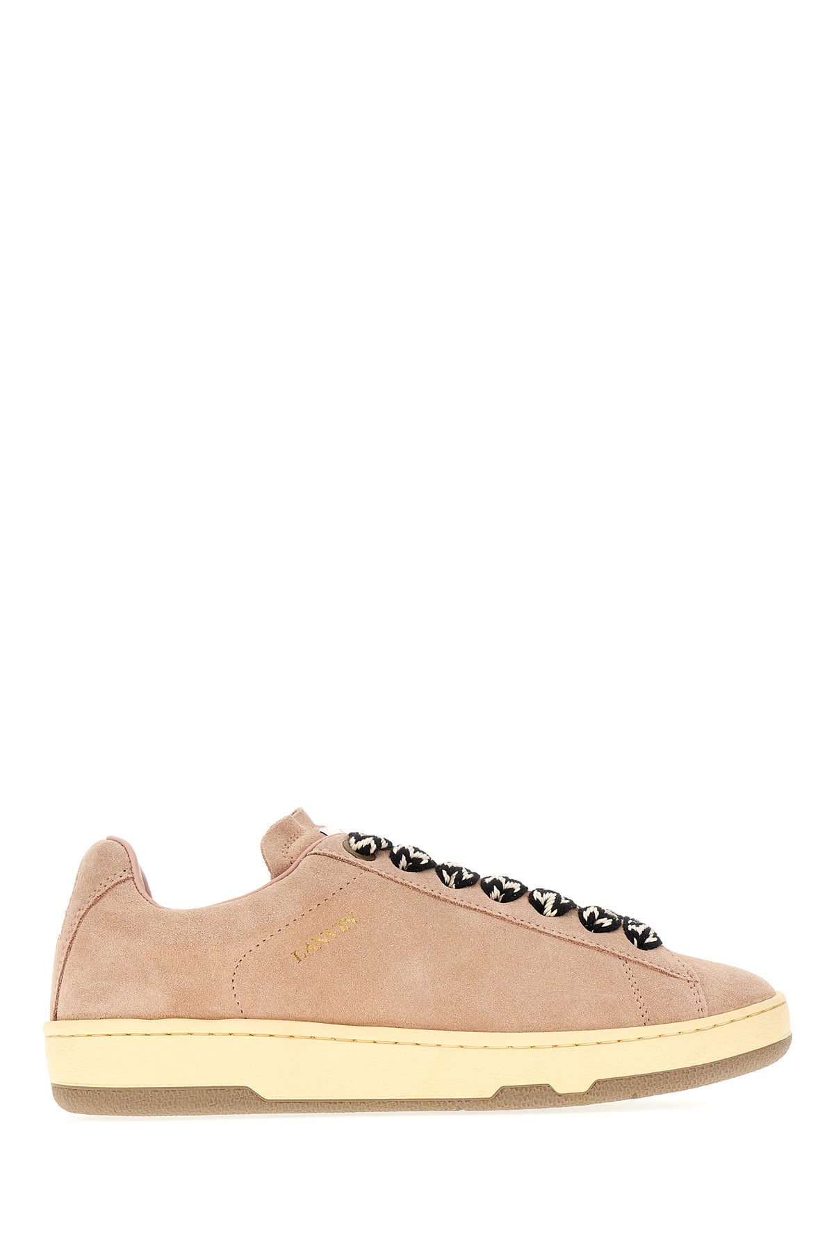 LANVIN Sneakers Curb Lite in pelle scamosciata rosa antico