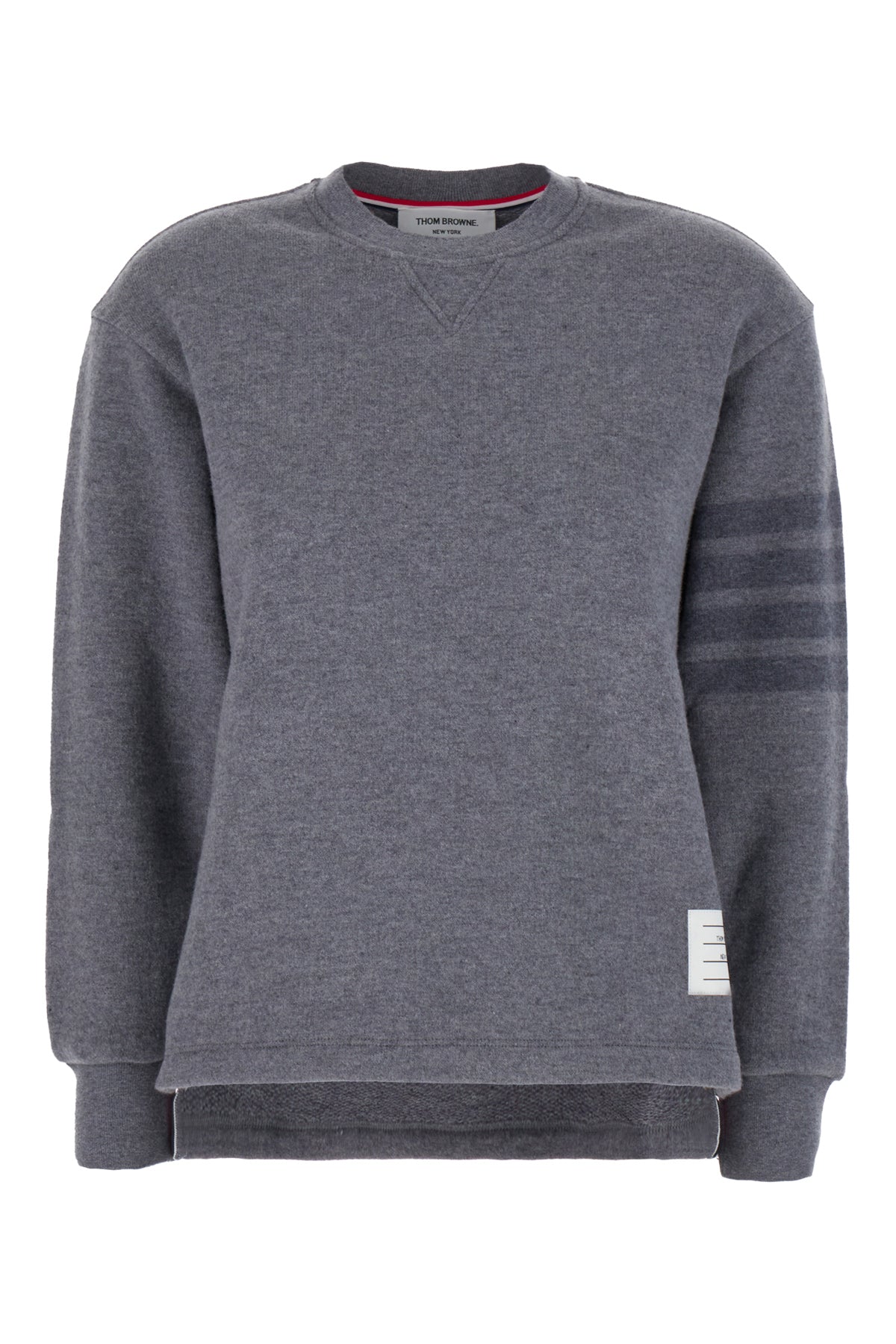 Thom Browne Maglione oversize in lana grigia