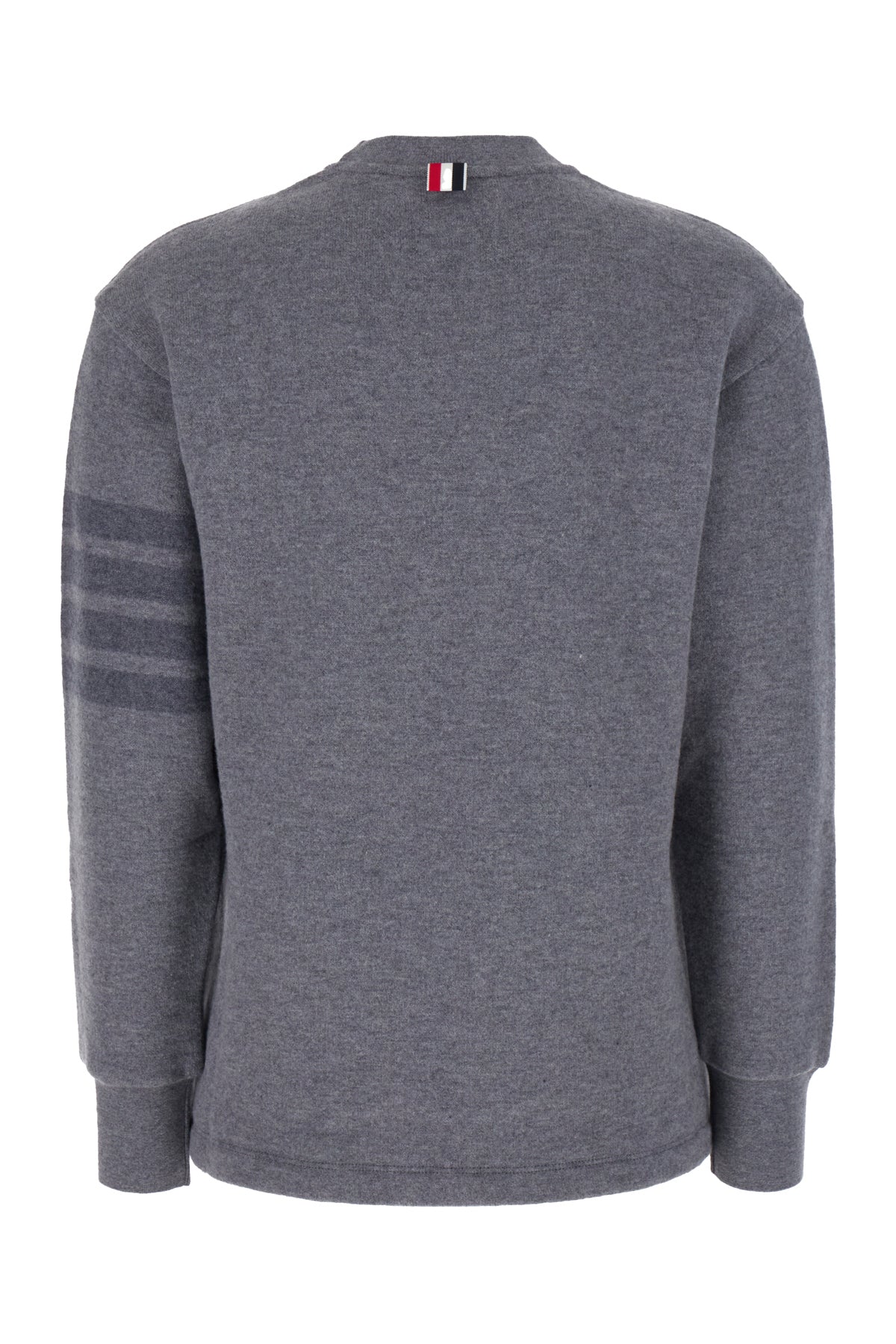 Thom Browne Maglione oversize in lana grigia, view 2