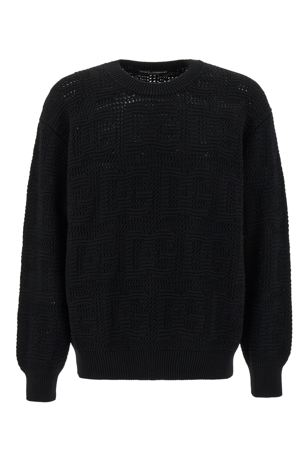 Dolce & Gabbana Maglione oversize in lana nera