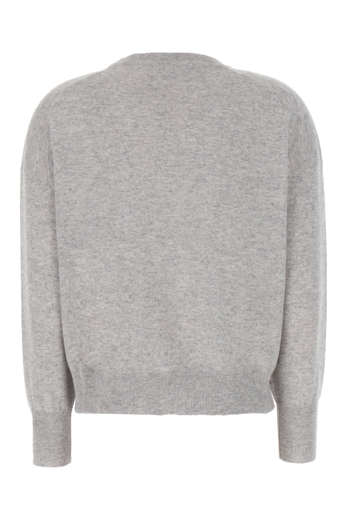 Brunello Cucinelli Maglione in cashmere grigio melangè, view 2