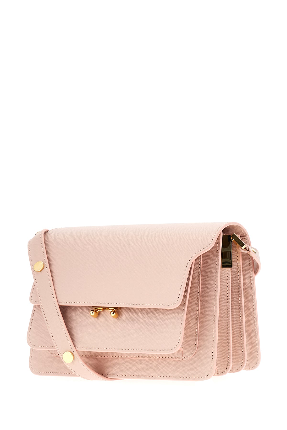 Marni Borsa a tracolla Trunk in pelle rosa