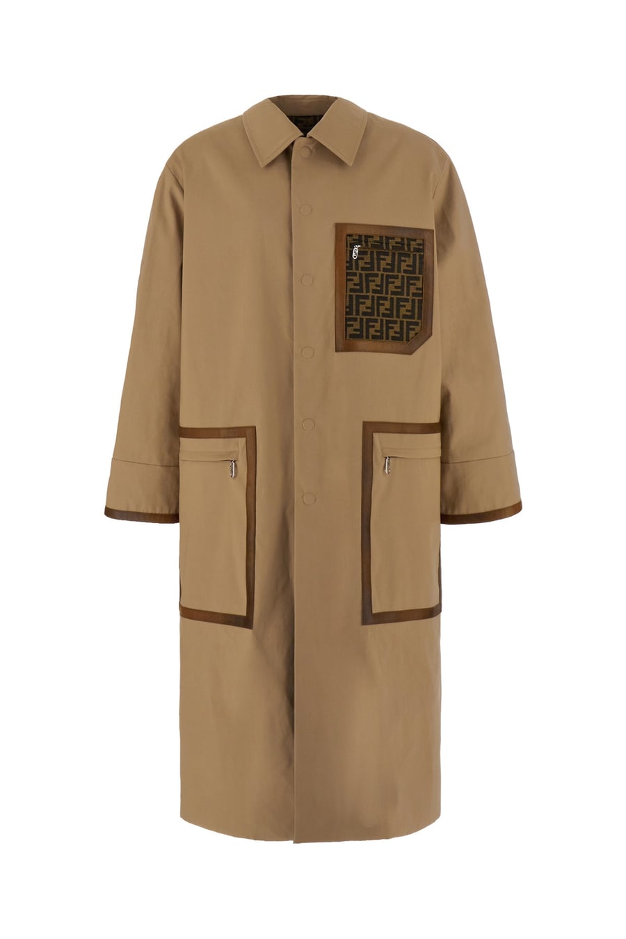 Fendi Trench in cotone cammello