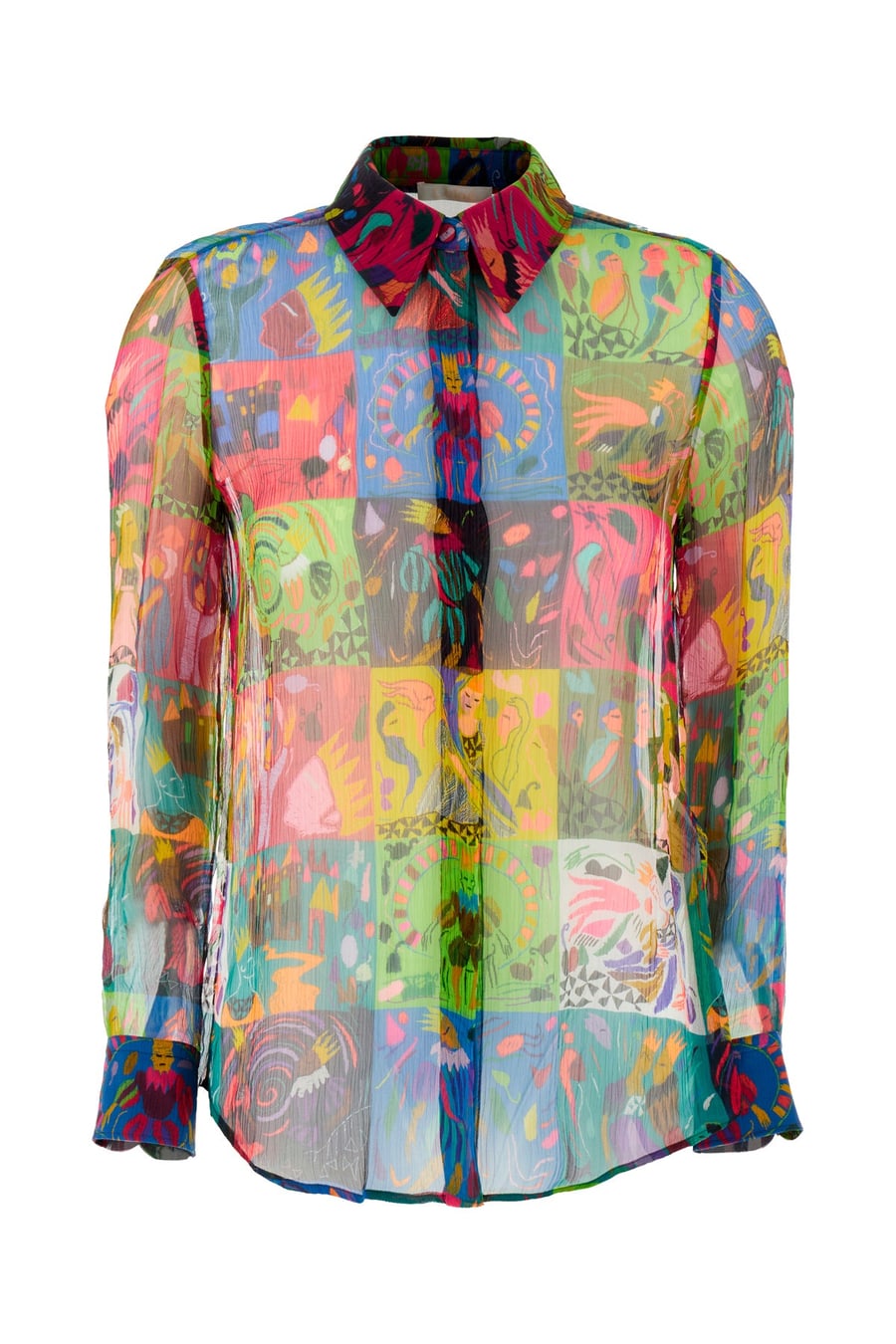 Chloé Blusa in seta stampata