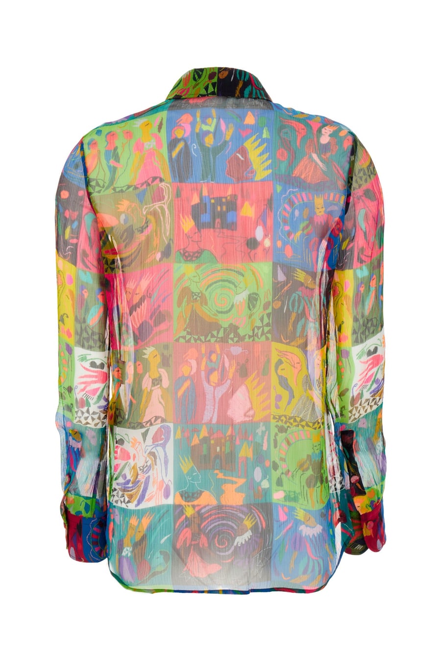 Chloé Blusa in seta stampata, view 2