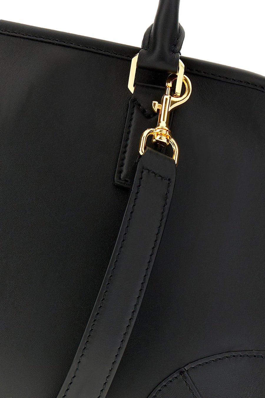 MCM Borsa a mano Aren Boston media in nappa nera, view 4