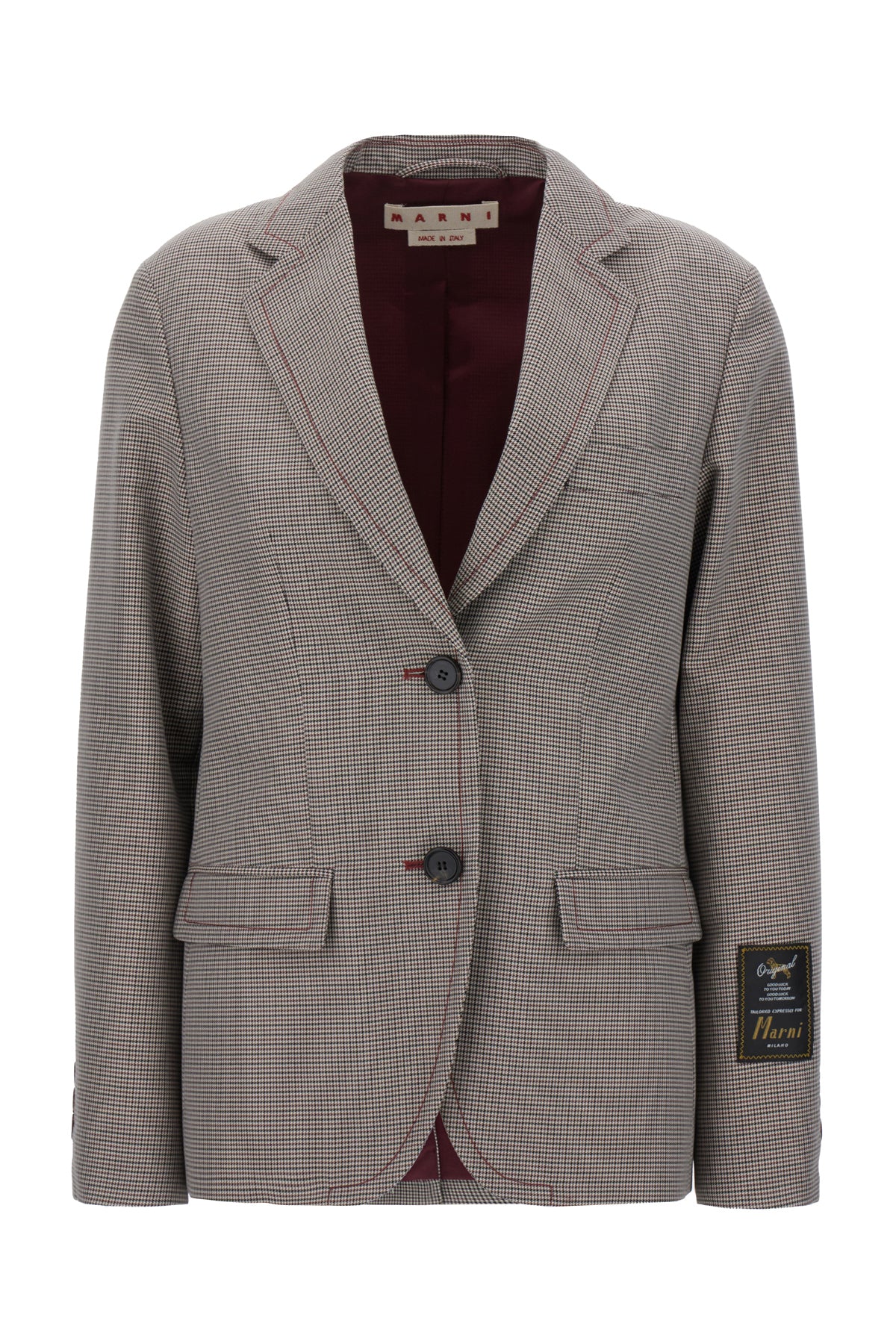 Marni Giacca in misto lana ricamata