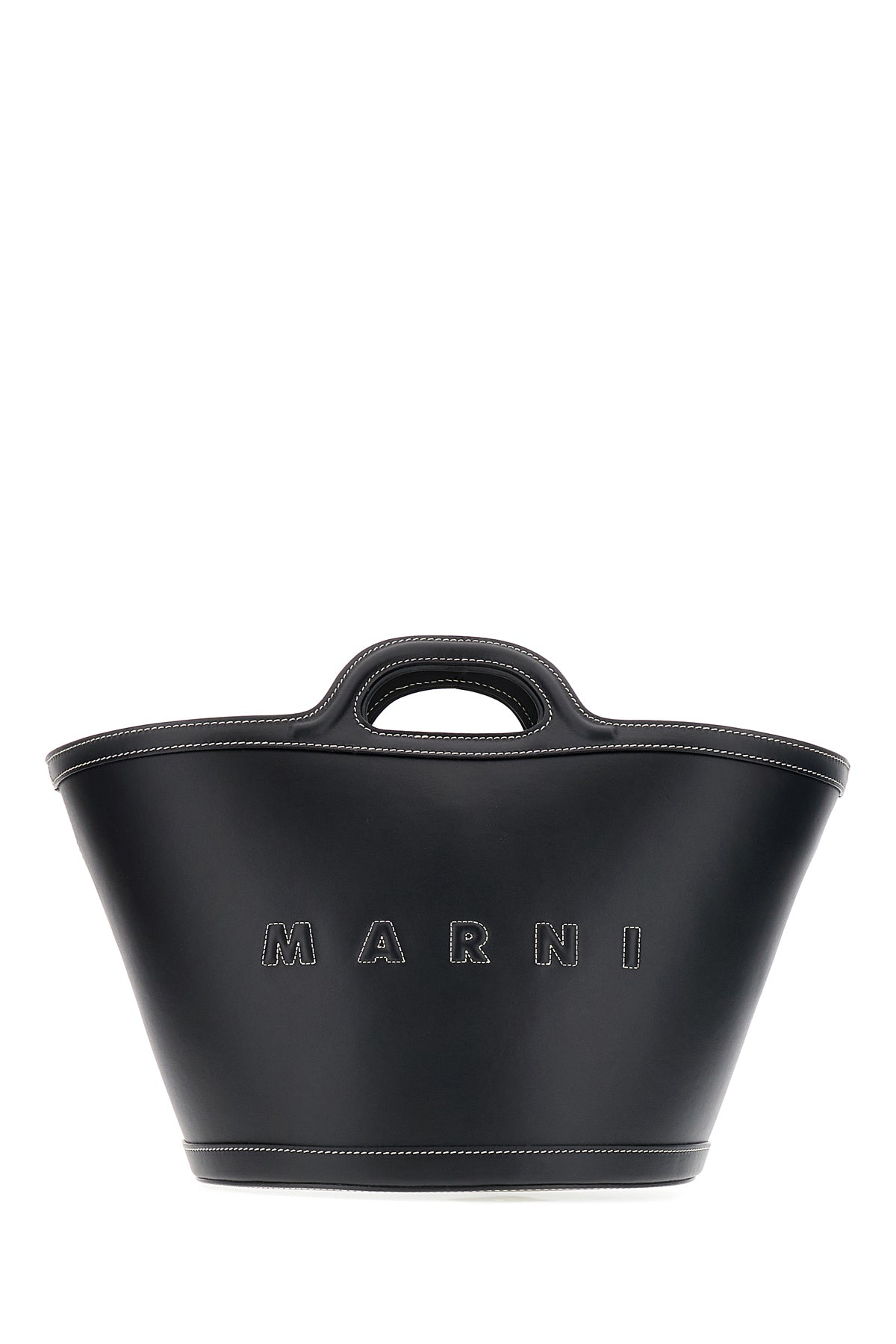 Marni Borsa a mano Tropicalia grande in pelle nera