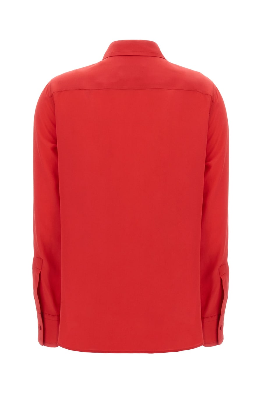 LANVIN Camicia in seta rossa, view 2