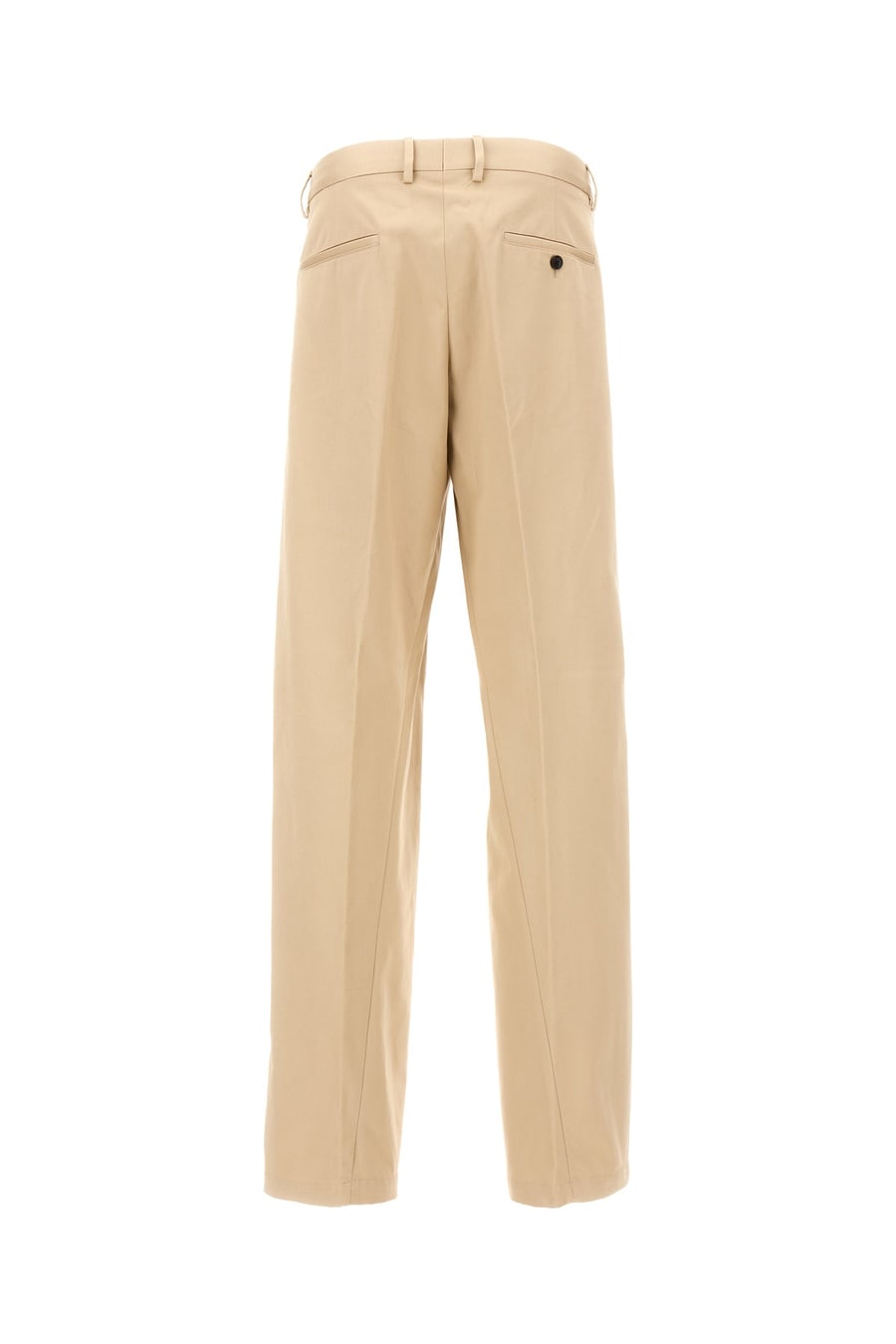 LANVIN Pantalone chino in cotone beige, view 2