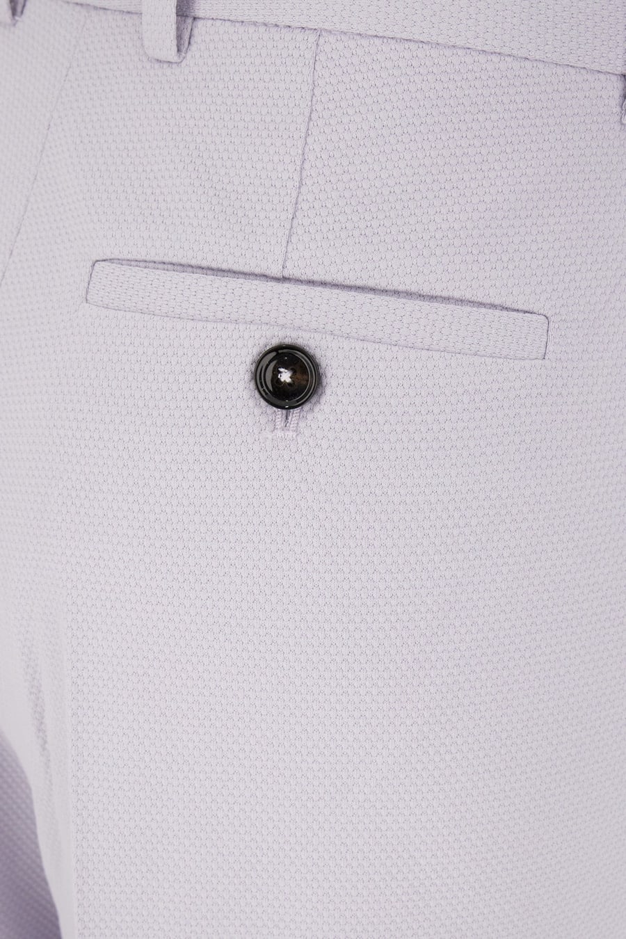 CIRCOLO Pantalone in cotone stretch lilla, view 3