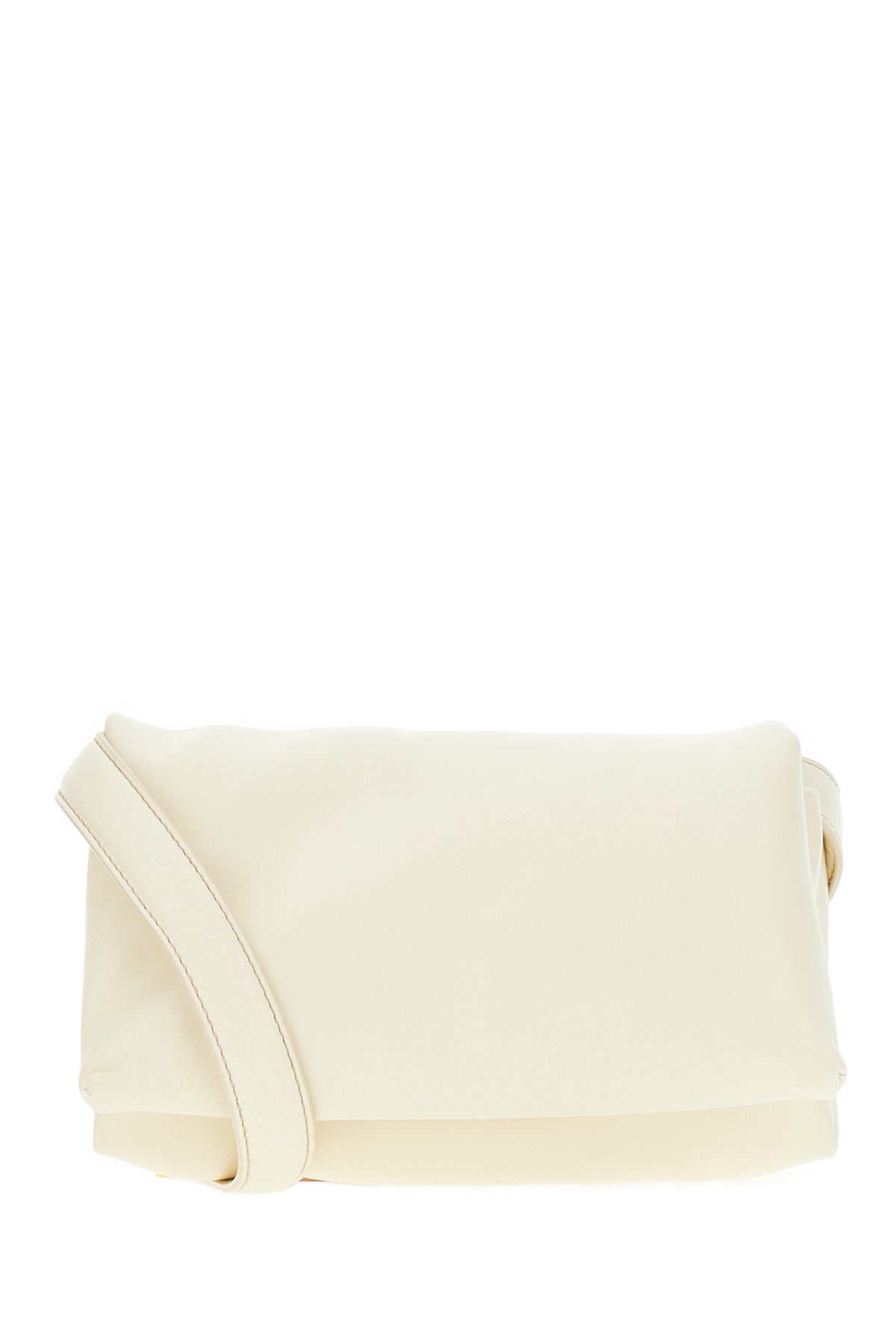 Marni Borsa a tracolla Prisma in pelle avorio