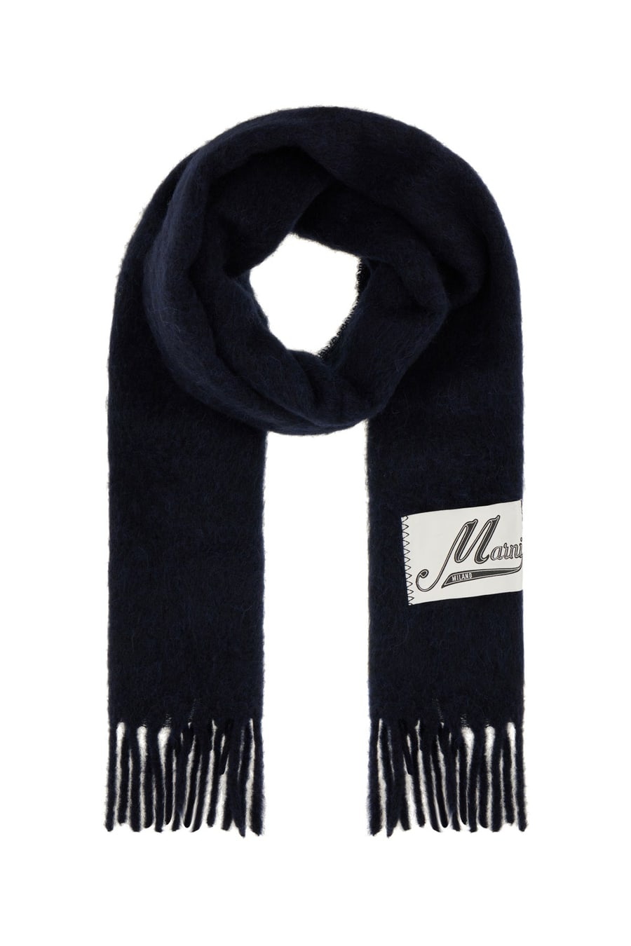 Marni Sciarpa in misto alpaca nera