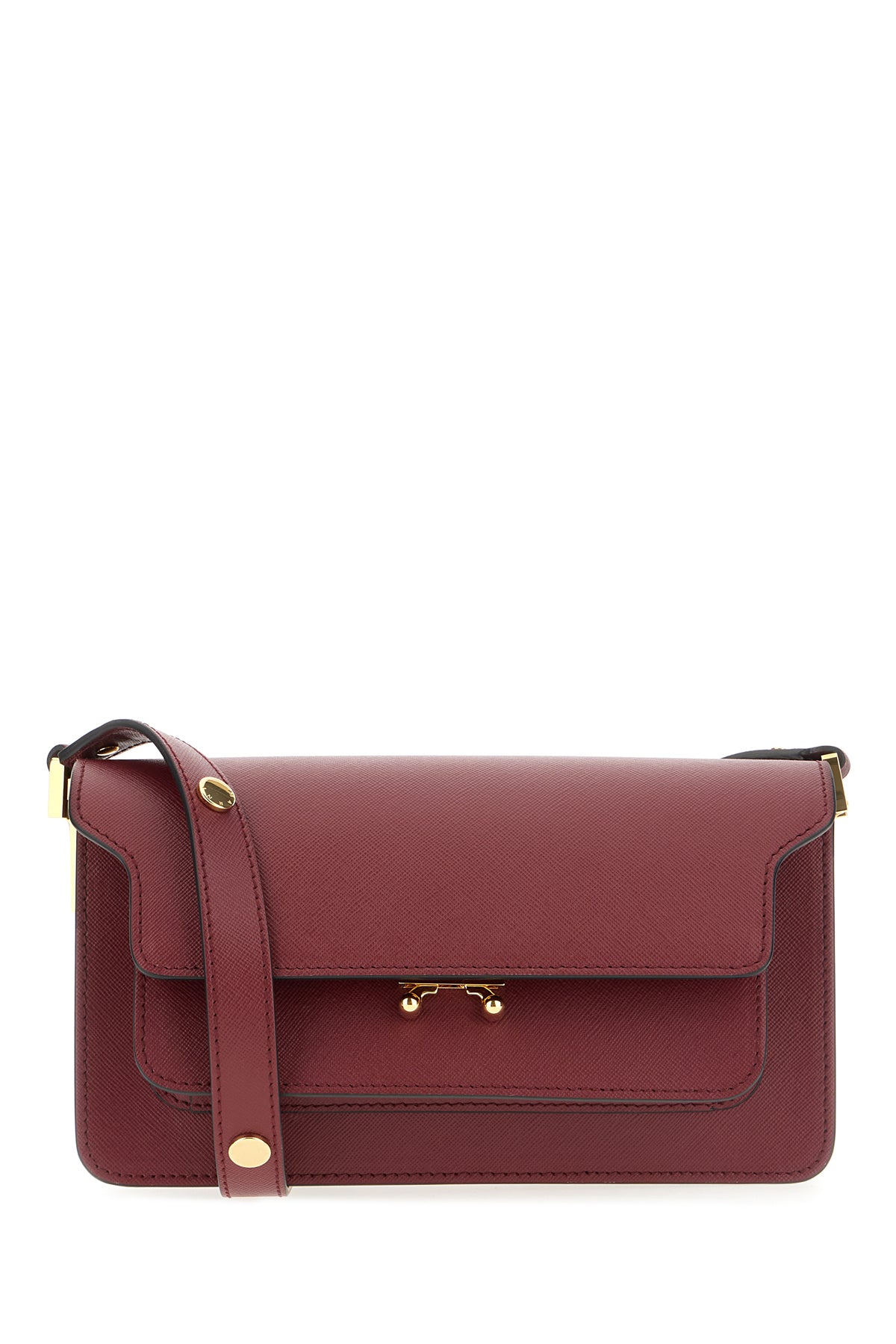 Marni Borsa a spalla in pelle vinaccia