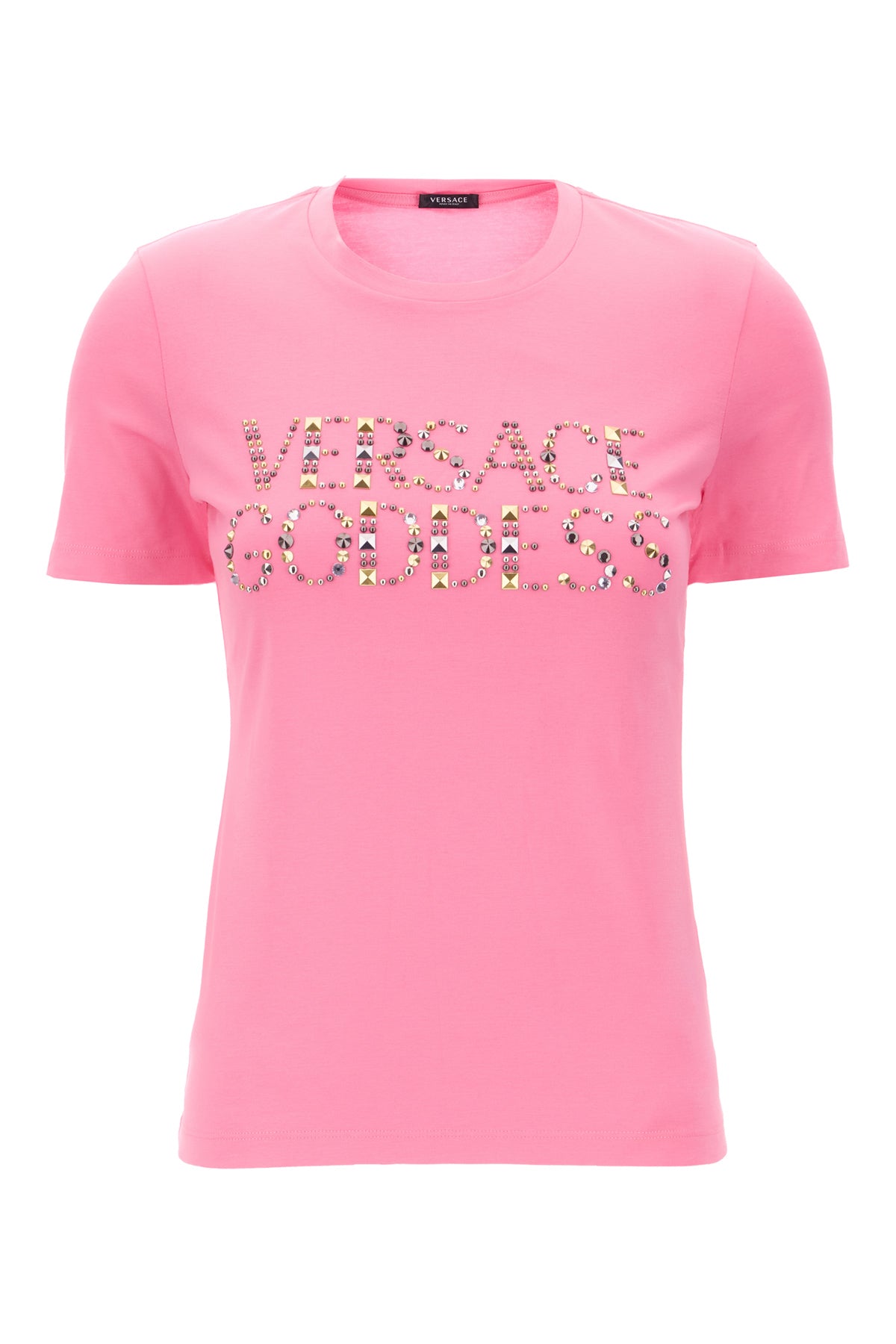 Versace T-shirt in cotone rosa