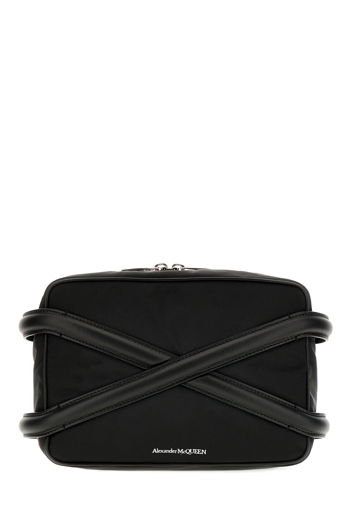 Alexander McQueen Borsa a tracolla Harness in nylon nero