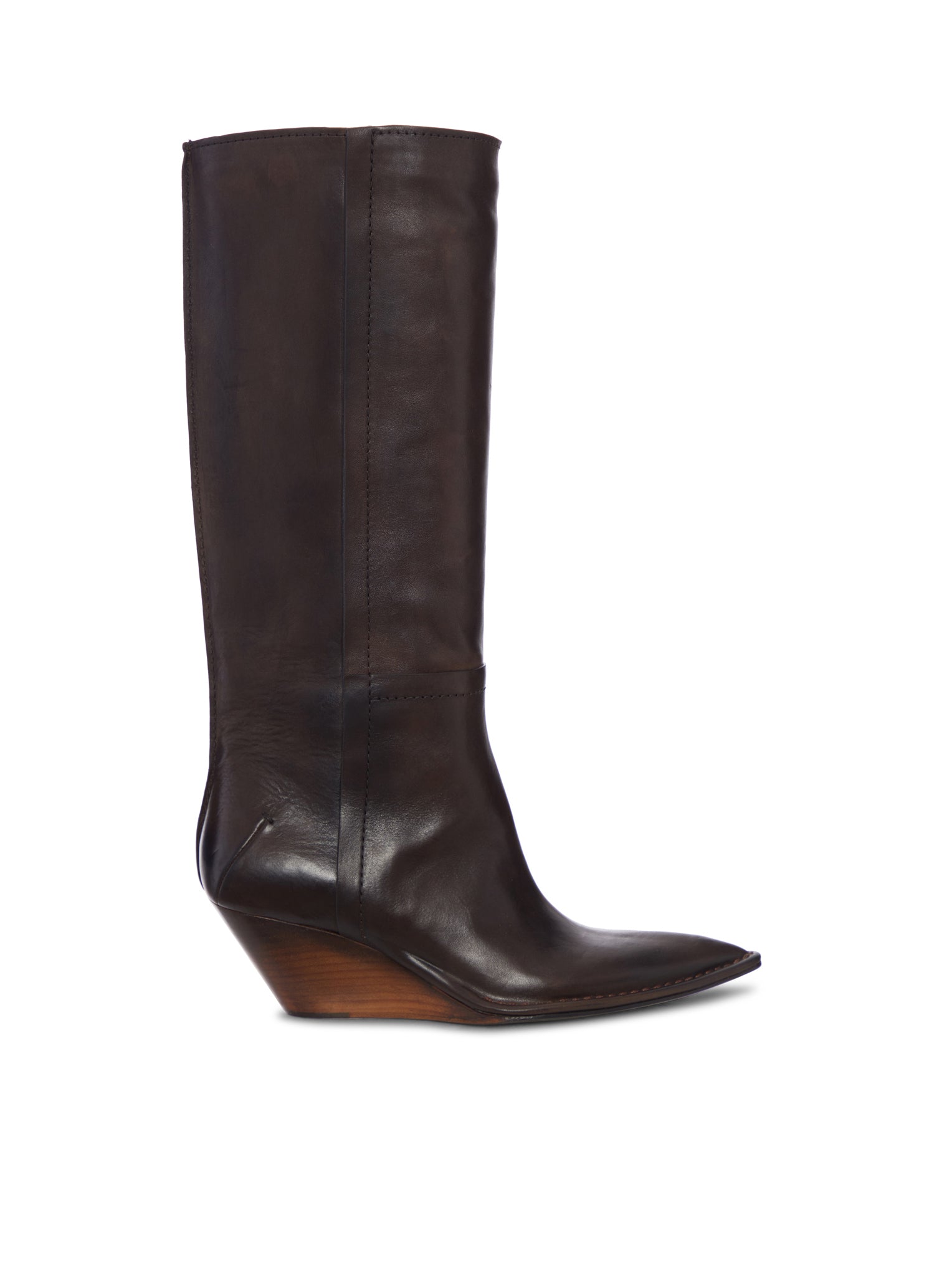 Capasa Milano CAMPEROS HIGH LEATHER BOOT WITH WEDGE