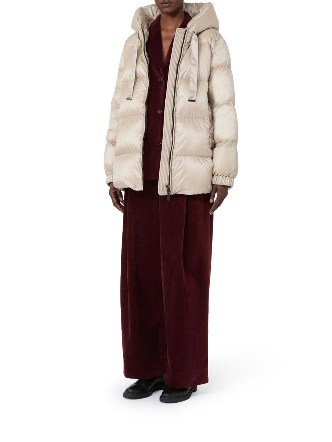 Max Mara The Cube SEIA BOMBER JACKET IN DROP-RESISTANT FABRIC, view 2