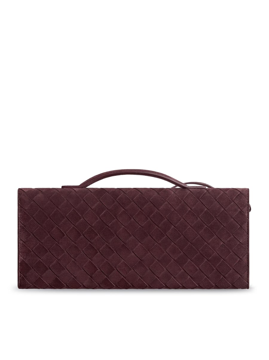 Bottega Veneta LET`S GO SUEDE CLUTCH, view 3