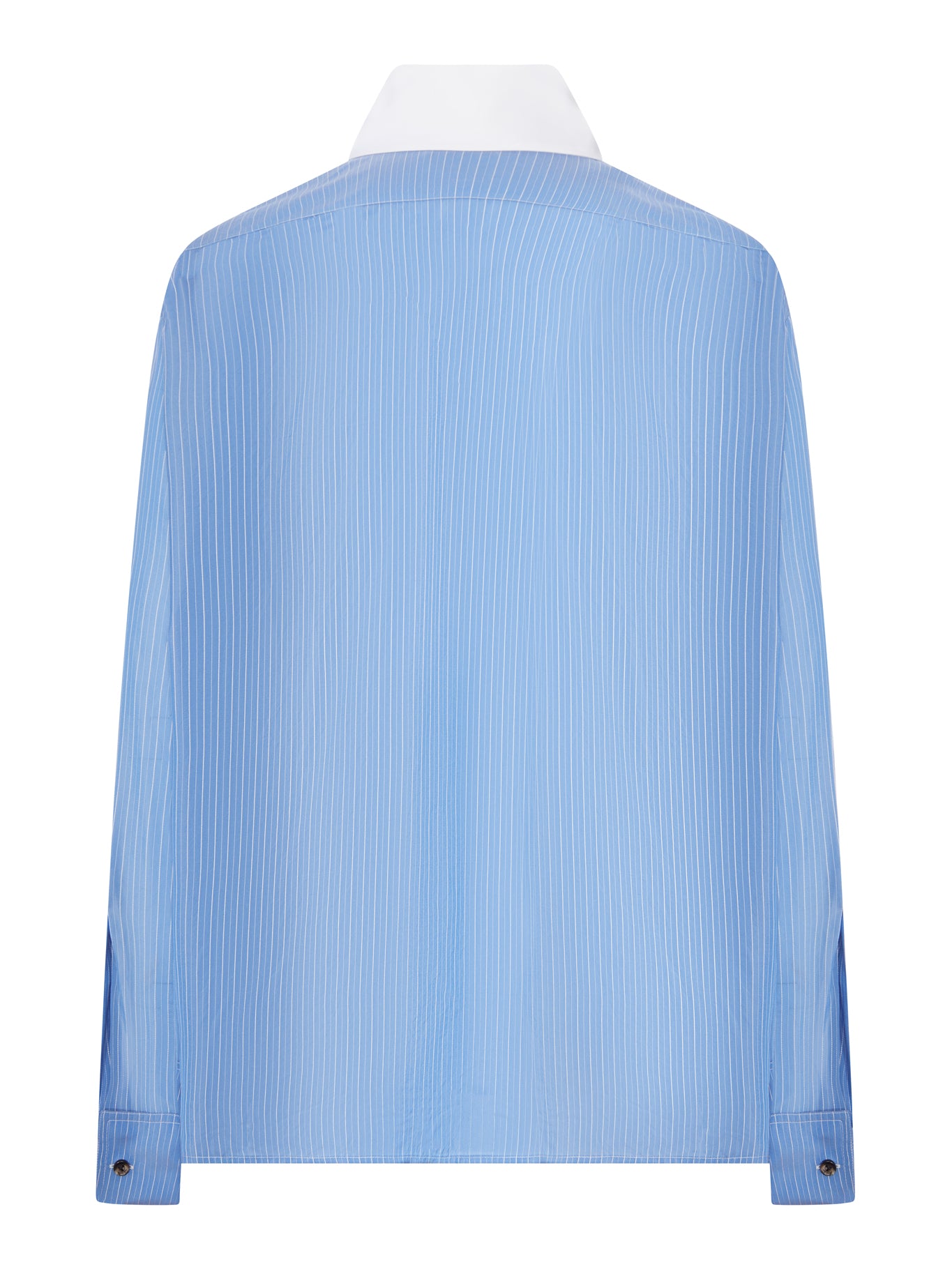 Bottega Veneta STRIPED SHIRT WITH CONTRASTING COLLAR, view 2
