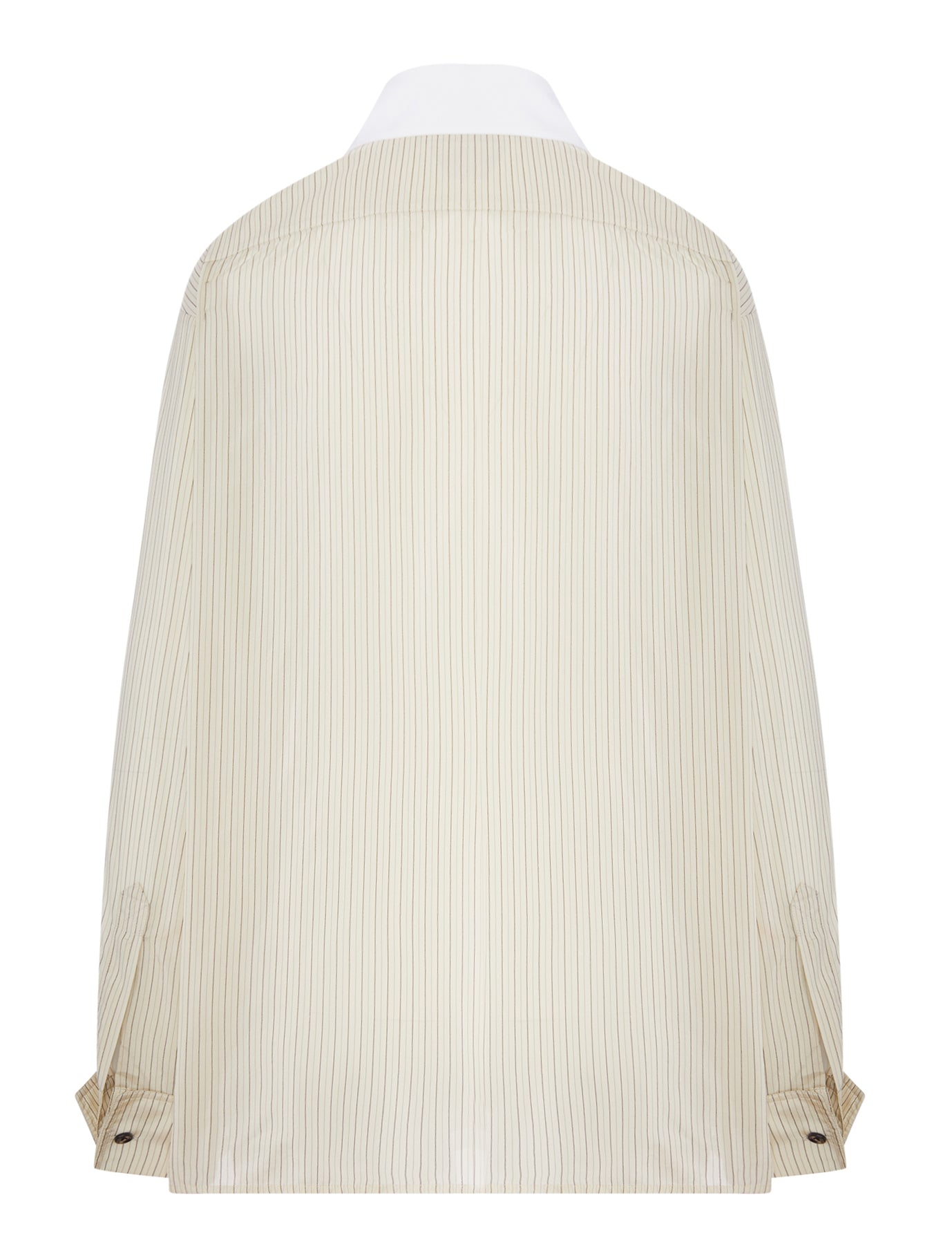 Bottega Veneta STRIPED SHIRT WITH CONTRASTING COLLAR, view 2