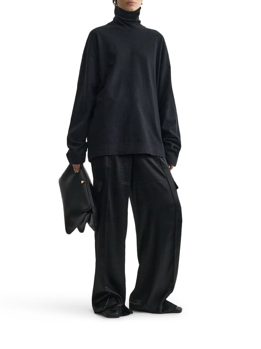 Phoebe Philo LIQUID CARGO TROUSERS, view 2