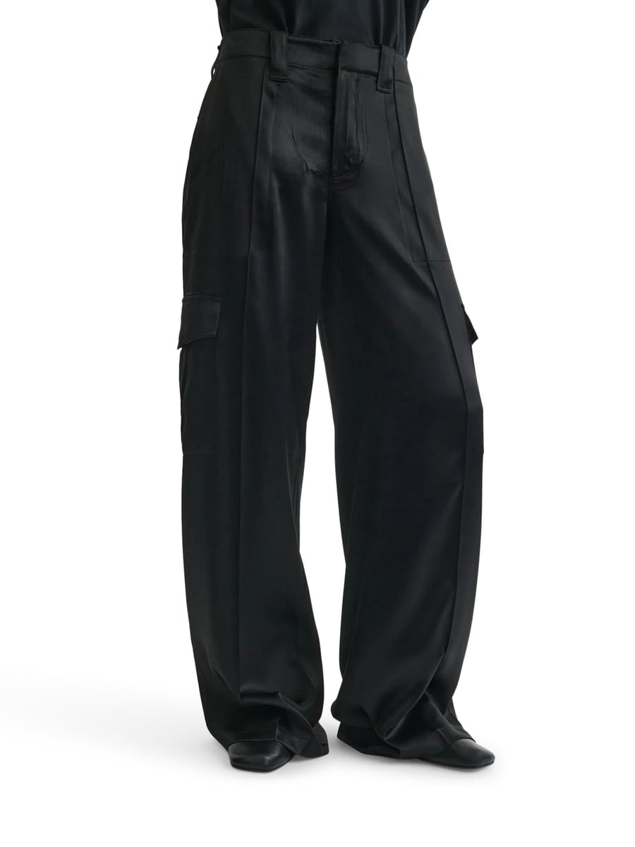 Phoebe Philo LIQUID CARGO TROUSERS, view 3