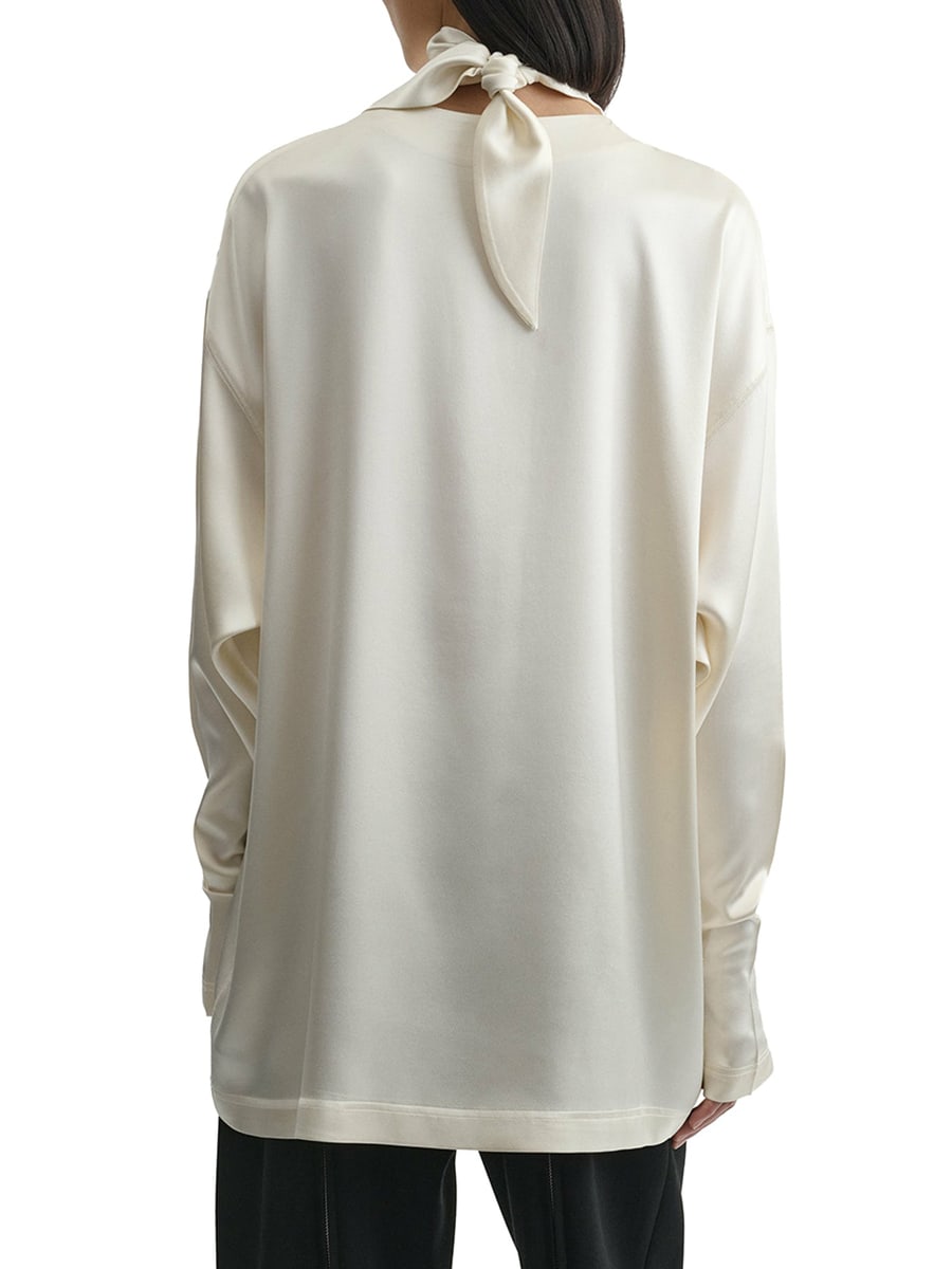 Phoebe Philo SILK KNOT NECK TOP, view 4