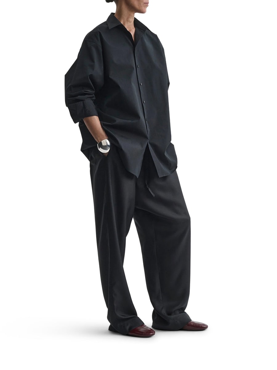 Phoebe Philo SILK DRAWSTRING TROUSERS, view 2