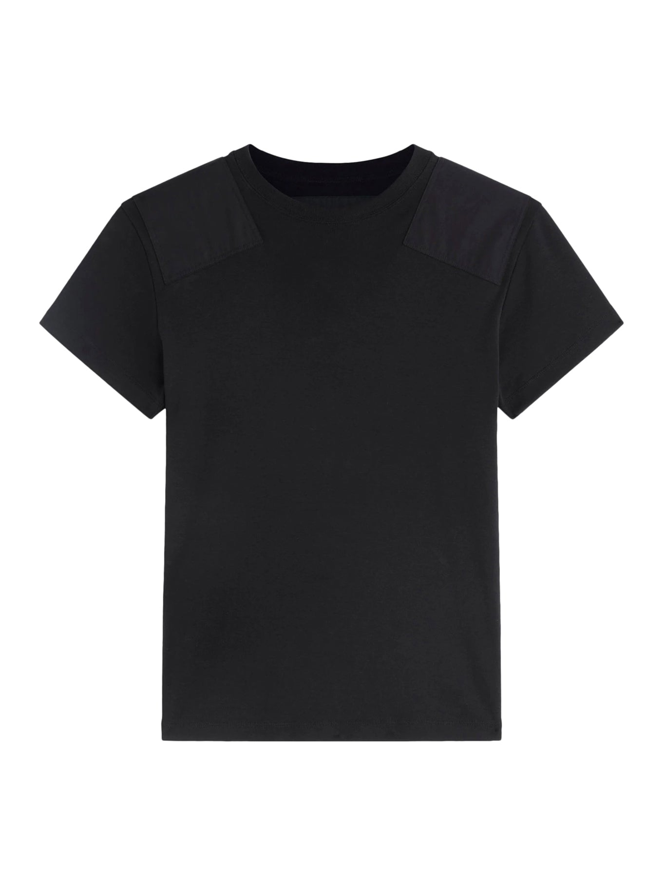 Phoebe Philo BLACK COTTON PATCHED T-SHIRT