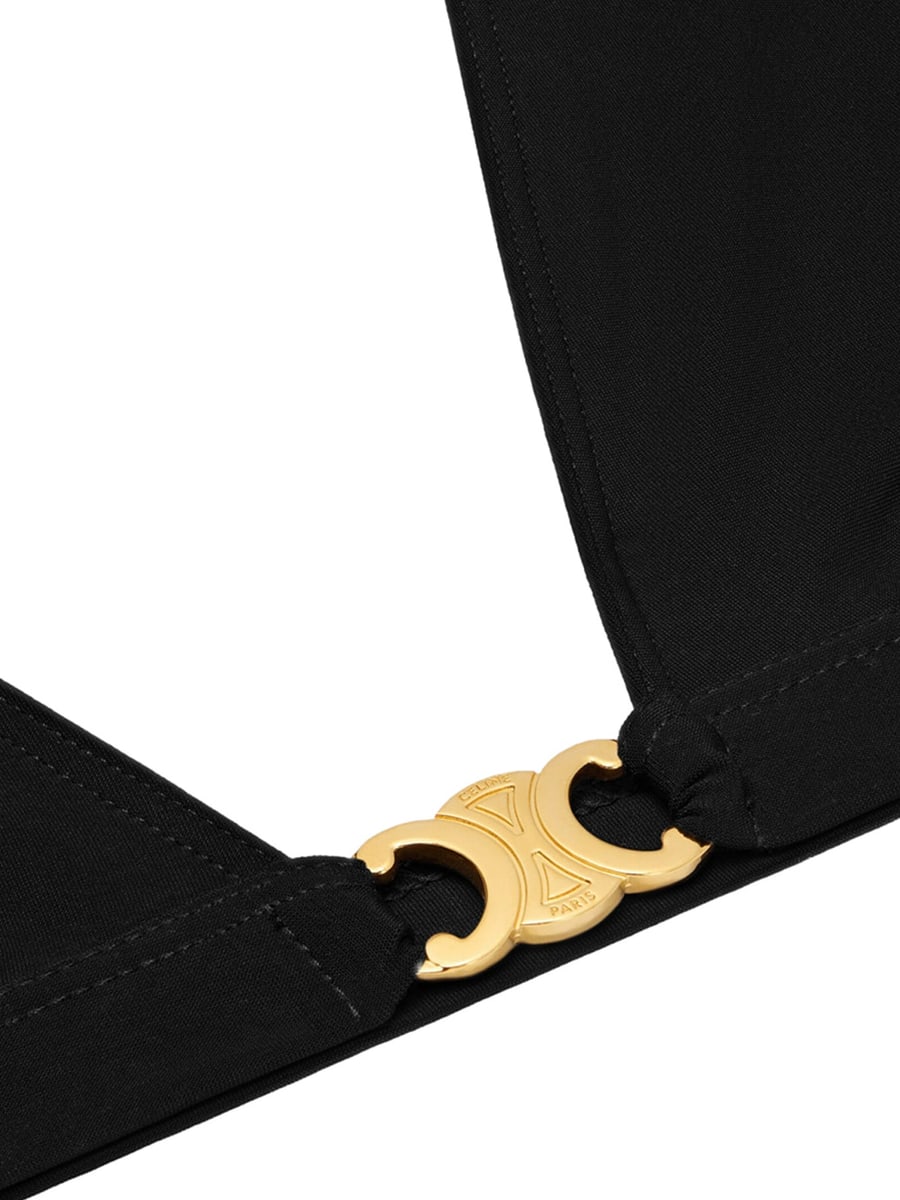 Celine TRIOMPHE TRIANGLE TOP IN MATTE JERSEY, view 3
