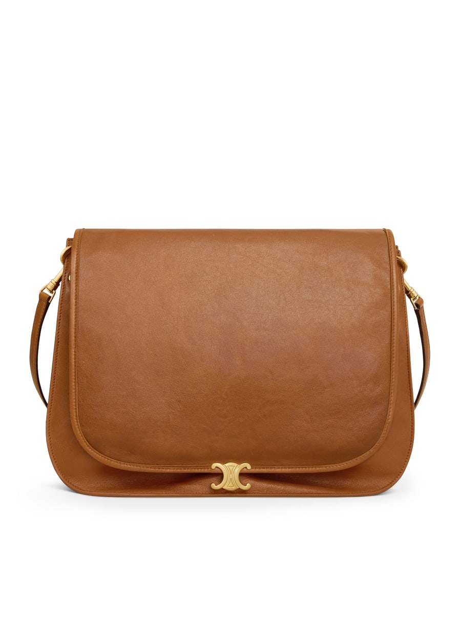 Celine TRIOMPHE SOFT SADDLEBAG IN SOFT POLISHED CALFSKIN