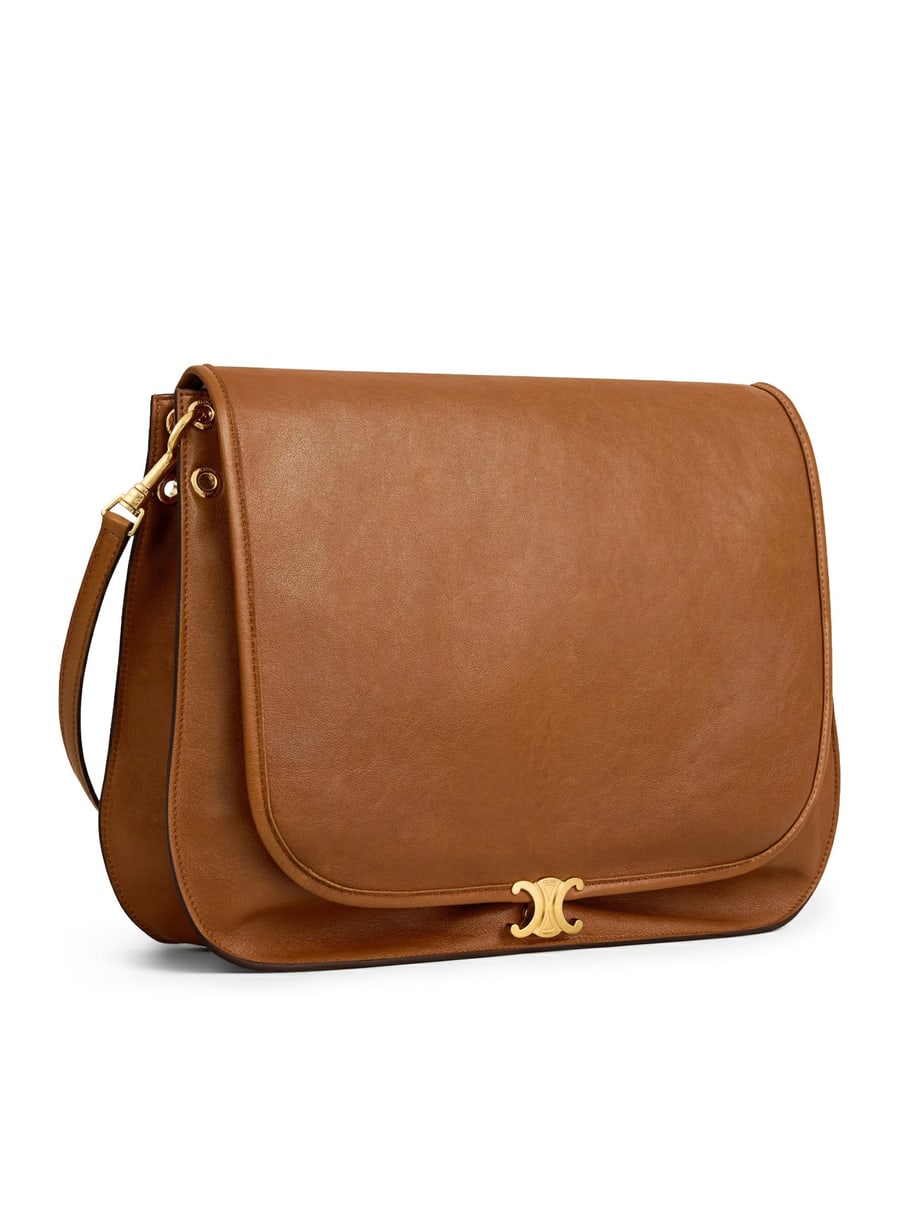 Celine TRIOMPHE SOFT SADDLEBAG IN SOFT POLISHED CALFSKIN, view 2