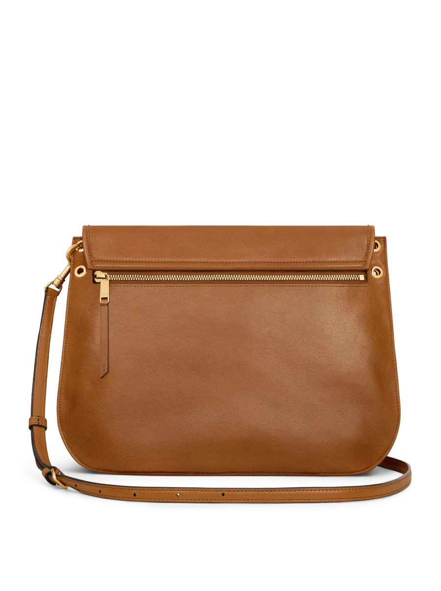 Celine TRIOMPHE SOFT SADDLEBAG IN SOFT POLISHED CALFSKIN, view 3