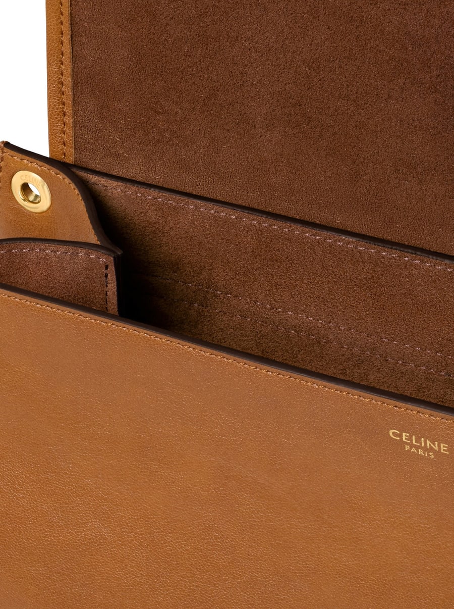 Celine TRIOMPHE SOFT SADDLEBAG IN SOFT POLISHED CALFSKIN, view 4