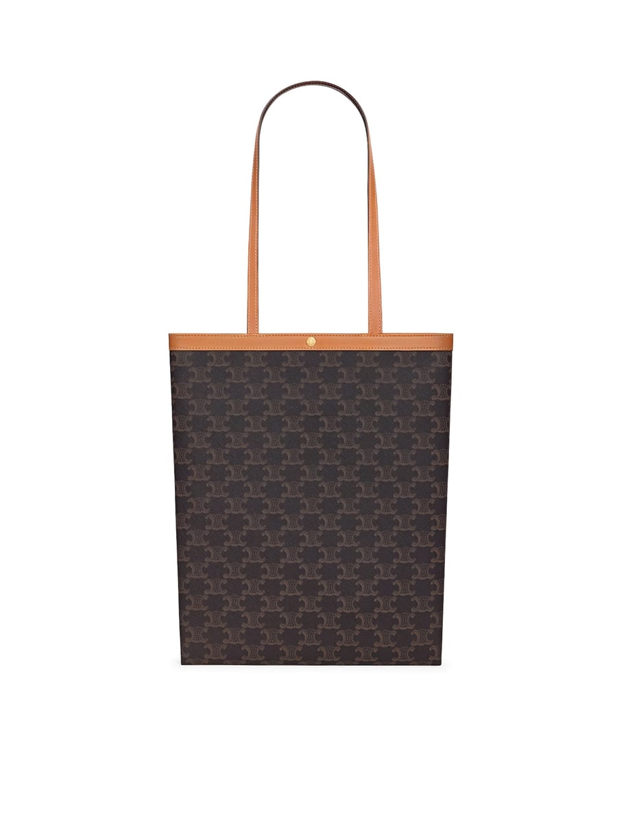 Celine MEDIUM FLAT SHOPPER IN TRIOMPHE FABRIC