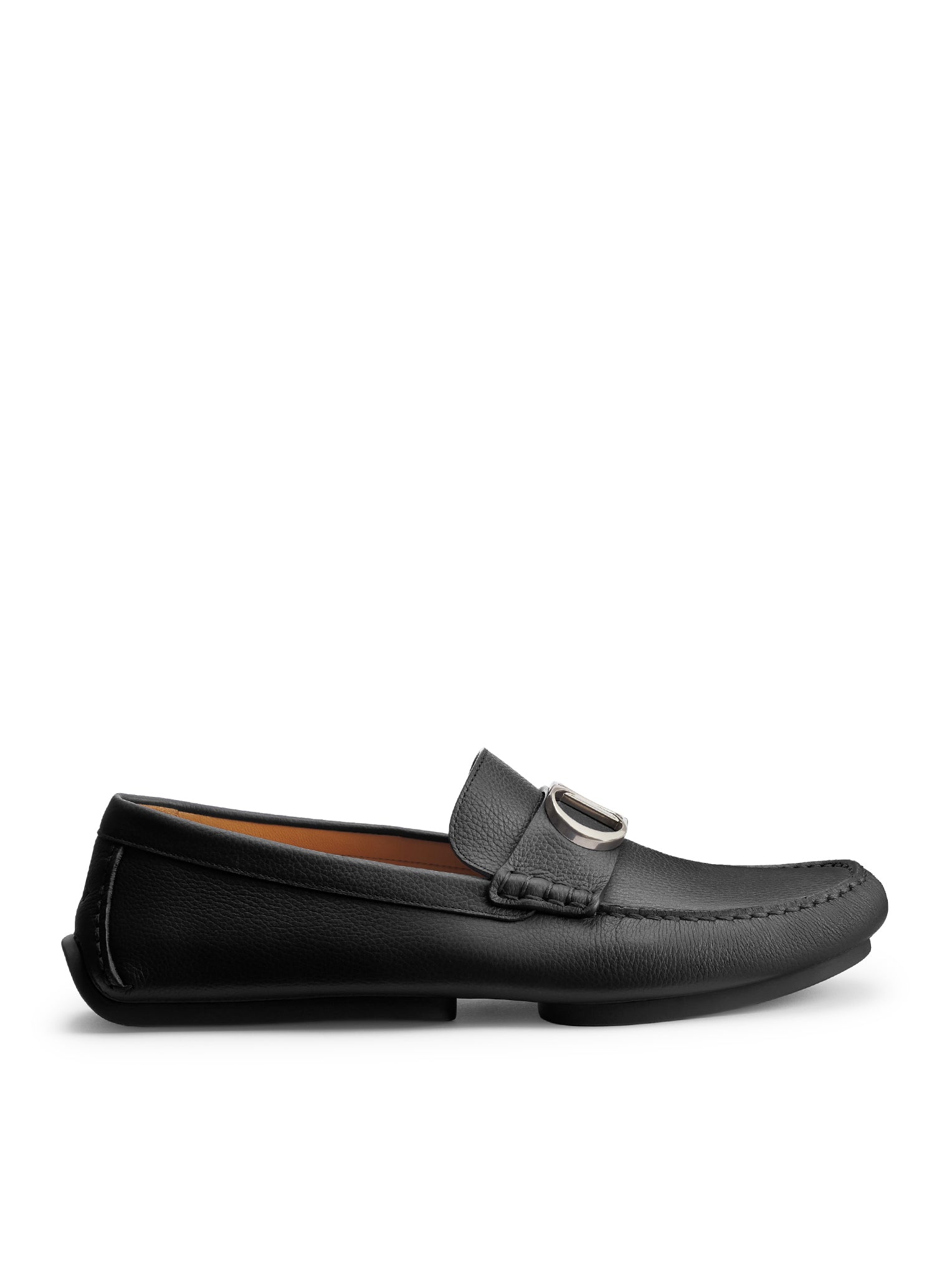 Christian Dior ROADIE LOAFERS IN BLACK GRAINED CALFSKIN