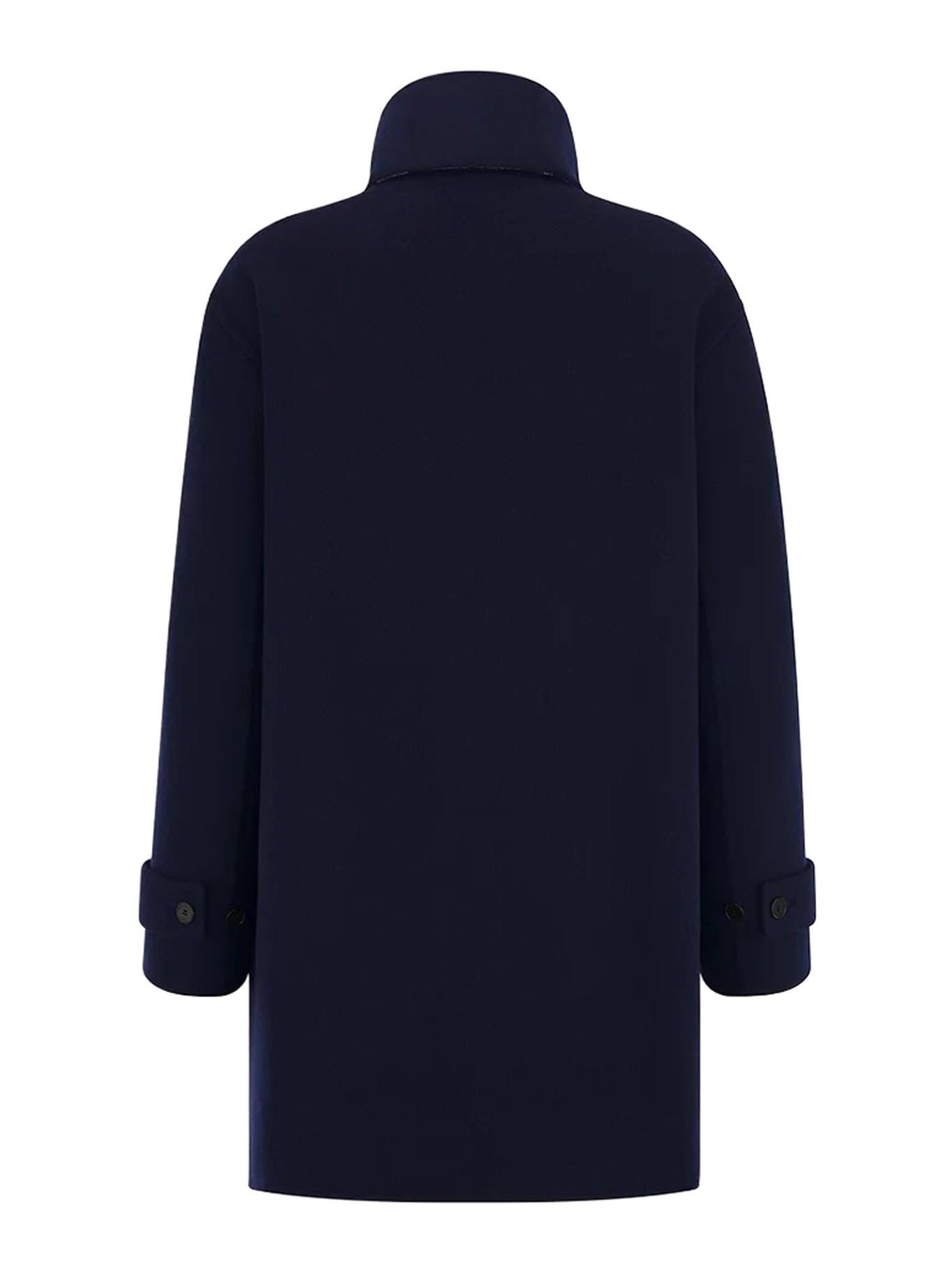 Christian Dior DOUBLE-FACED VIRGIN WOOL AND SILK SCARF COLLAR COAT, view 2