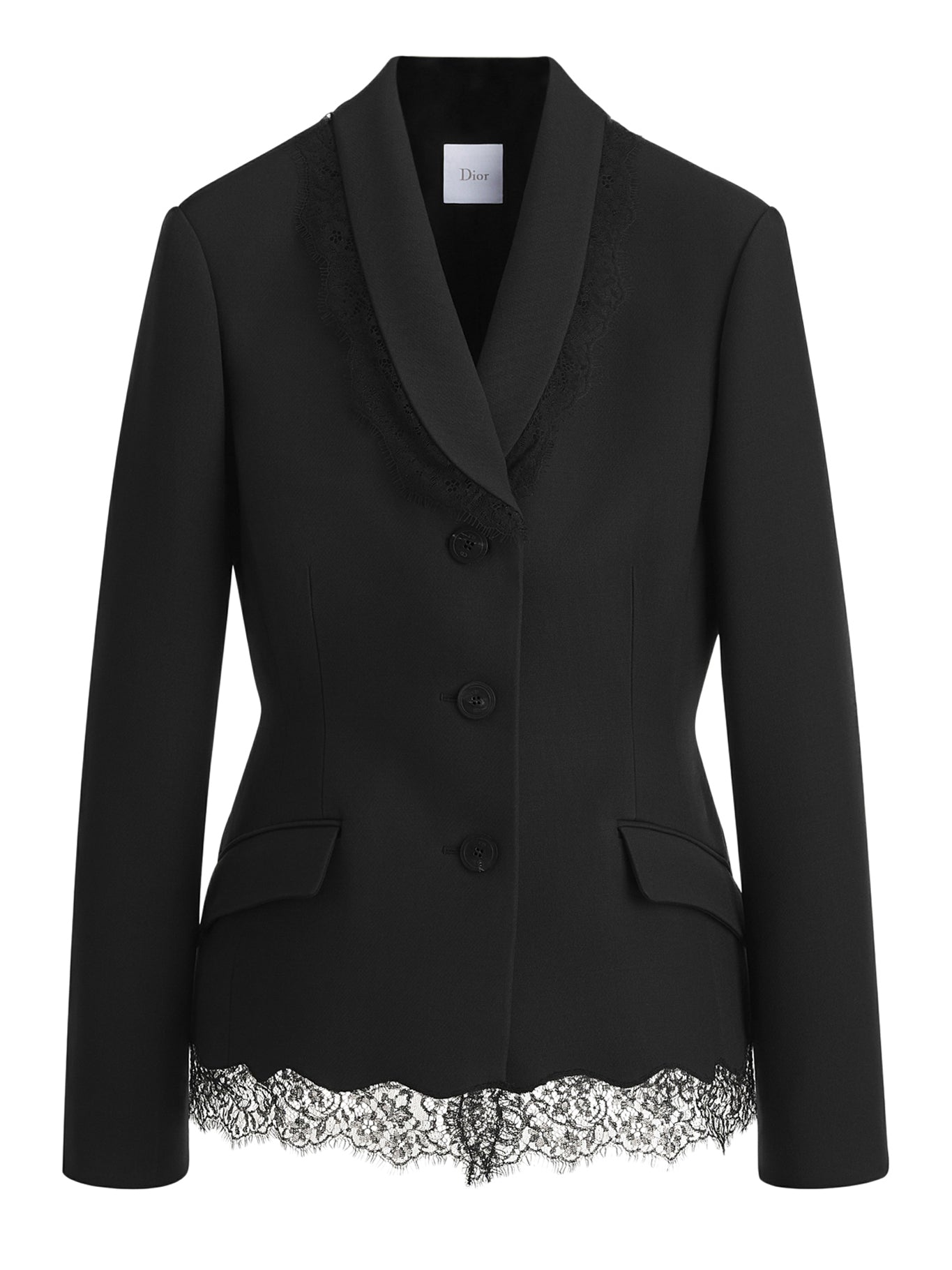 Christian Dior BAR JACKET IN WOOL, SILK AND LACE